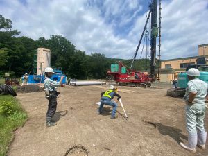 建築物の地盤補強・強化をする基礎杭工事